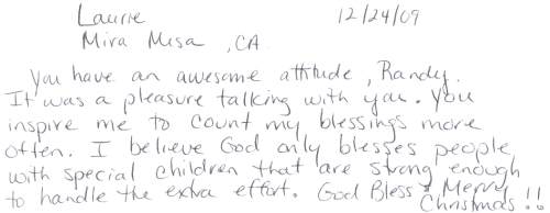 Guestbook Message From Laurie
