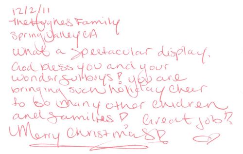 2011 Guestbook Comments