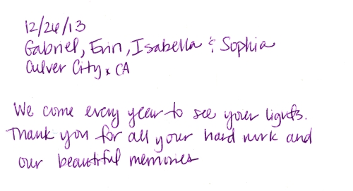 2013 Guestbook Comments