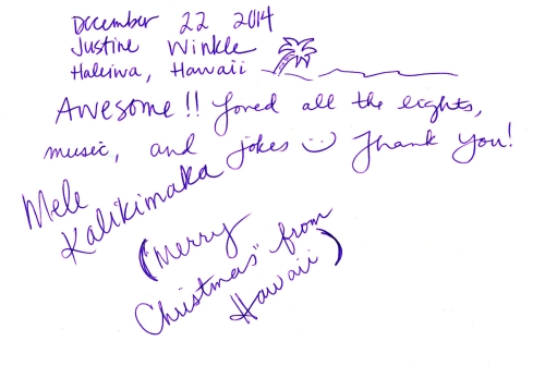 2014 Guestbook Comments