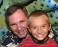 Brandon and Dad at Monterey Bay Aquarium
